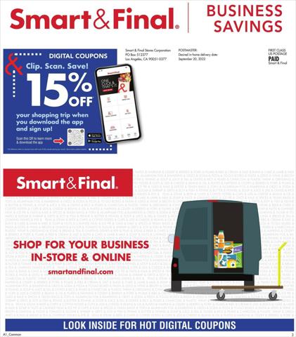 Smart & Final catalogue | Smart & Final flyer | 9/21/2022 - 10/4/2022