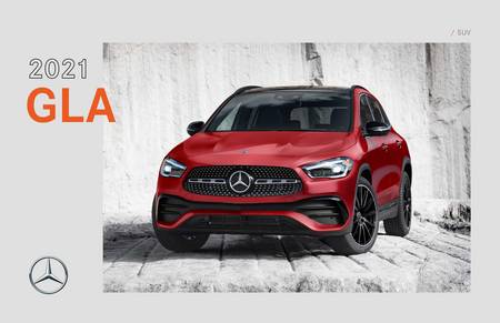 Offer on page 20 of the 2021 GLA catalog of Mercedes-Benz