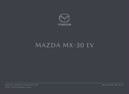 Mazda catalogue | 2022 Mazda MX-30 EV | 10/19/2021 - 12/31/2022