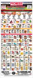 Offer on page 1 of the Pioneer Supermarkets weekly ad catalog of Pioneer Supermarkets