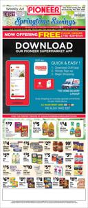 Offer on page 5 of the Pioneer Supermarkets weekly ad catalog of Pioneer Supermarkets