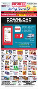 Offer on page 2 of the Pioneer Supermarkets weekly ad catalog of Pioneer Supermarkets