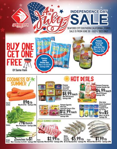 Grocery & Drug offers in Pasadena CA | Weekly Specials in Seafood City | 6/30/2022 - 7/6/2022