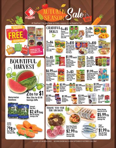 Grocery & Drug offers in Las Vegas NV | Weekly Specials in Seafood City | 9/29/2022 - 10/5/2022