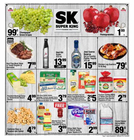 Grocery & Drug offers in Bellflower CA | Super King Markets weekly ad in Super King Markets | 9/28/2022 - 10/4/2022