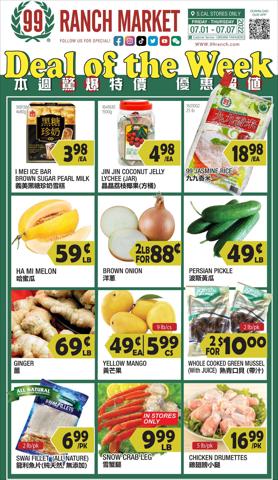 Grocery & Drug offers in Pasadena CA | 99 ranch weekly ad in 99 Ranch | 7/1/2022 - 7/7/2022