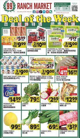 Grocery & Drug offers in Gilbert AZ | 99 ranch weekly ad in 99 Ranch | 12/2/2022 - 12/8/2022