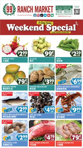 99 Ranch catalogue in Rowland Heights CA | 99 ranch weekly ad | 9/22/2023 - 9/28/2023