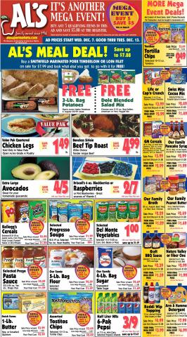 Grocery & Drug offers in La Porte IN | Weekly Ad in Al's Supermarket | 12/7/2022 - 12/13/2022