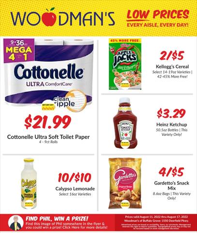 Grocery & Drug offers in Des Plaines IL | Woodman's weekly ad in Woodman's | 8/11/2022 - 8/14/2022