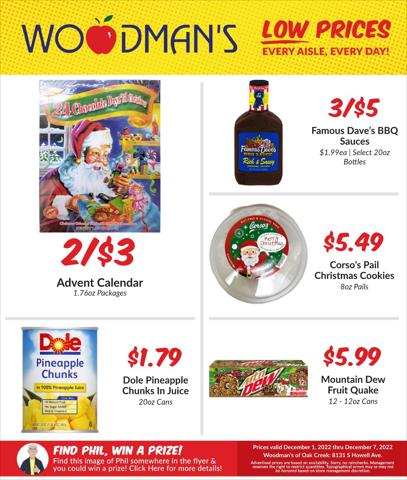 Woodman's catalogue | Woodman's weekly ad | 12/1/2022 - 12/7/2022