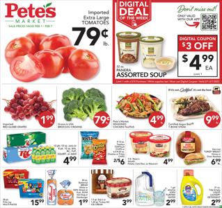 Offer on page 1 of the Pete's Fresh Market weekly ad catalog of Pete's Fresh Market