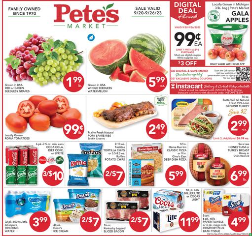 Pete's Fresh Market catalogue in Chicago IL | Pete's Fresh Market weekly ad | 9/20/2023 - 9/26/2023