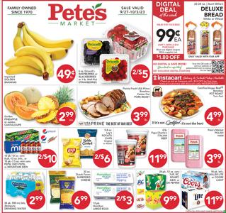 Grocery & Drug offers in Evanston IL | Pete's Fresh Market weekly ad in Pete's Fresh Market | 9/27/2023 - 10/3/2023