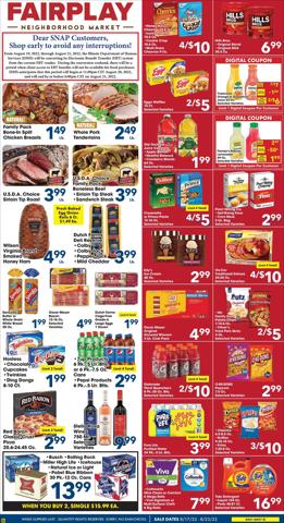Grocery & Drug offers in Downers Grove IL | Weekle Ad Fairplay in Fairplay | 8/17/2022 - 8/23/2022