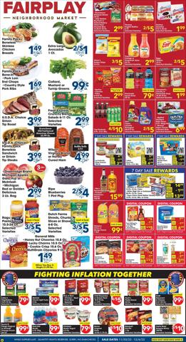 Grocery & Drug offers in Chicago Heights IL | Weekle Ad Fairplay in Fairplay | 11/30/2022 - 12/6/2022