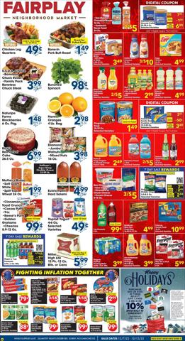Grocery & Drug offers in Orland Park IL | Weekle Ad Fairplay in Fairplay | 12/7/2022 - 12/13/2022