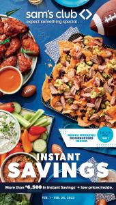 Offer on page 4 of the Instant Savings catalog of Sam's Club