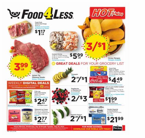 Food 4 Less catalogue in Los Angeles CA | California Weekly Ad | 5/18/2022 - 5/24/2022