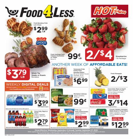 Grocery & Drug offers in Hammond IN | Chicago Weekly Ad in Food 4 Less | 9/21/2022 - 9/27/2022
