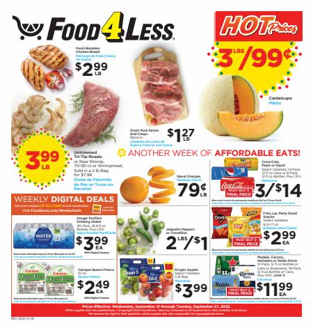 Food 4 Less catalogue in Fountain Valley CA | California Weekly Ad | 9/21/2022 - 9/27/2022