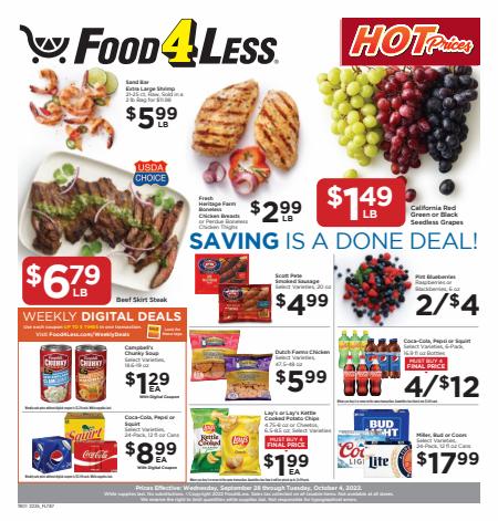 Food 4 Less catalogue | Chicago Weekly Ad | 9/28/2022 - 10/4/2022