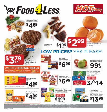 Grocery & Drug offers in Evanston IL | Chicago Weekly Ad in Food 4 Less | 10/5/2022 - 10/11/2022