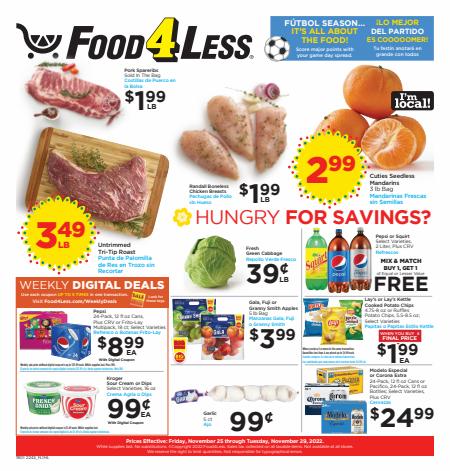 Grocery & Drug offers in Bell CA | California Weekly Ad in Food 4 Less | 11/25/2022 - 11/29/2022