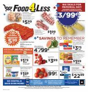 Offer on page 4 of the California Weekly Ad catalog of Food 4 Less