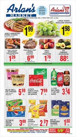 Arlan's Market catalogue in Round Rock TX | Arlan's Market weekly ad | 8/10/2022 - 8/16/2022