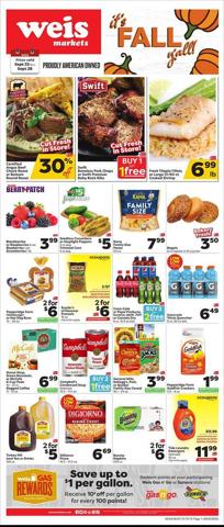 Grocery & Drug offers in Lancaster PA | Weis Markets Weekly ad in Weis Markets | 9/22/2022 - 9/28/2022