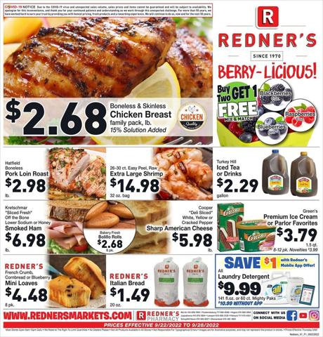 Grocery & Drug offers in Arlington VA | Weis Markets Weekly ad in Weis Markets | 9/22/2022 - 9/28/2022