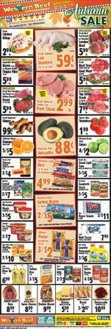 Offer on page 1 of the Western Beef weekly ad catalog of Western Beef