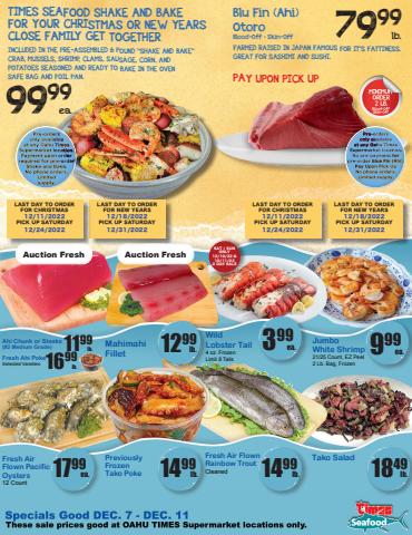 Times Supermarkets catalogue | Seafood Specials | 12/7/2022 - 12/11/2022
