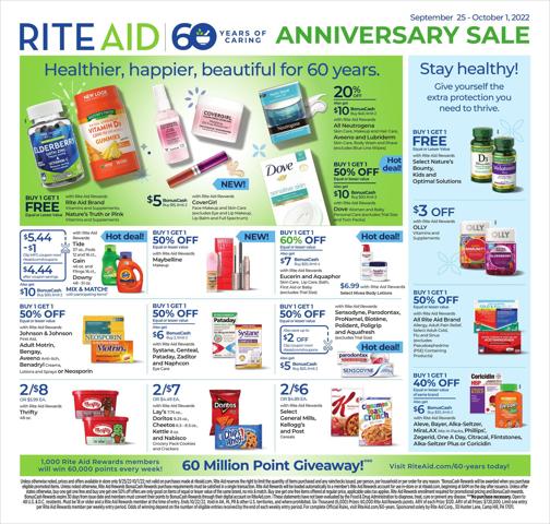 Rite Aid catalogue in Fountain Valley CA | Rite Aid Weekly ad | 9/25/2022 - 10/1/2022