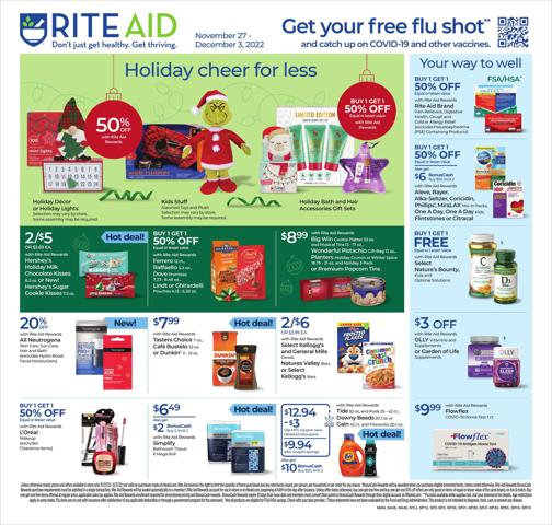 Grocery & Drug offers in Marietta GA | Rite Aid Weekly ad in Rite Aid | 11/27/2022 - 12/3/2022