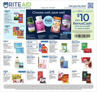 Grocery & Drug offers in Wilkes Barre PA | Rite Aid Weekly ad in Rite Aid | 1/22/2023 - 1/28/2023