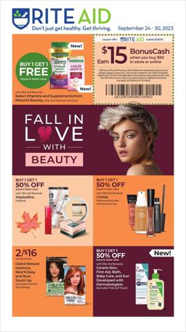 Rite Aid catalogue in Baltimore MD | Rite Aid Weekly ad | 9/24/2023 - 9/30/2023