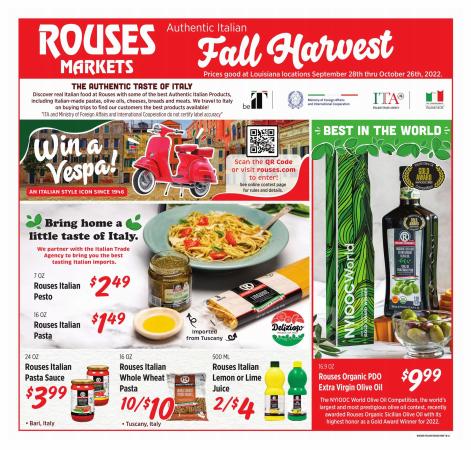 Rouses catalogue in New Orleans LA | Monthly | 9/28/2022 - 10/26/2022