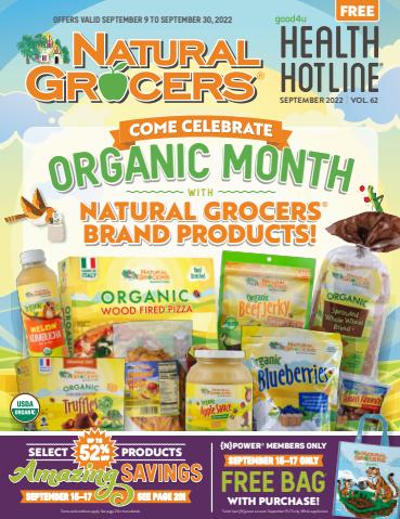 Grocery & Drug offers in Fort Worth TX | Health Hotline Magazine | September 2022 in Natural Grocers | 9/9/2022 - 9/30/2022