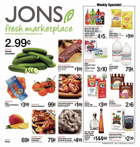 Grocery & Drug offers in Pasadena CA | Jons International Weekly Ad in Jons International | 11/25/2022 - 11/29/2022