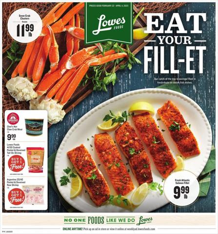 Lowes Foods catalogue | Lowes Foods Weekly ad | 2/22/2023 - 4/4/2023
