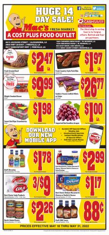 Mac's Market catalogue | Mac's Market Weekly ad | 5/18/2022 - 5/31/2022