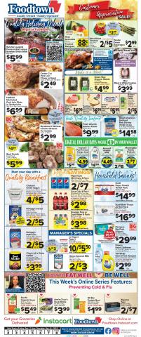 Offer on page 1 of the Current Ad catalog of Foodtown supermarkets