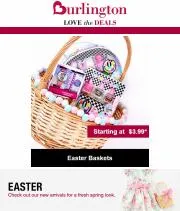 Offer on page 5 of the Easter Deals catalog of Burlington Coat Factory