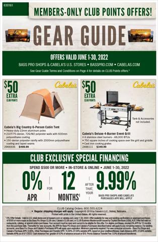 Sports offers in Elyria OH | Cabela's flyer in Cabela's | 6/1/2022 - 6/30/2022