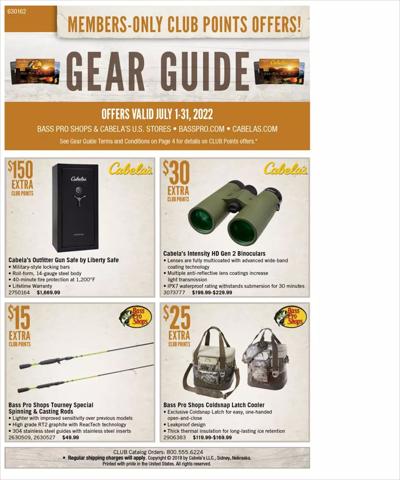 Sports offers in Anderson IN | Cabela's flyer in Cabela's | 7/1/2022 - 7/31/2022