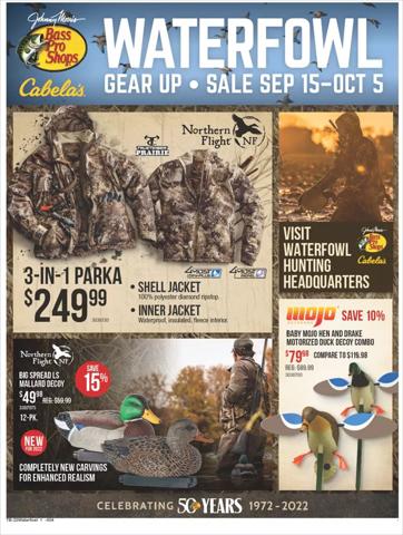 Cabela's catalogue in Anderson IN | Cabela's flyer | 9/15/2022 - 10/5/2022