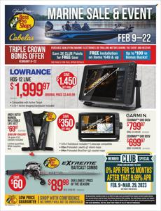 Sports offers in Marietta GA | Cabela's Weekly ad in Cabela's | 2/9/2023 - 2/22/2023