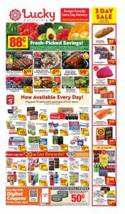 Offer on page 4 of the Weekly catalog of Lucky Supermarkets